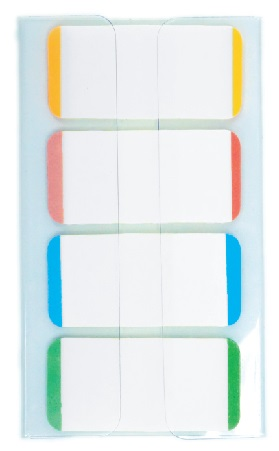 BANTEX 16674 STICKY NOTES  (18 x 38mm) 4 color