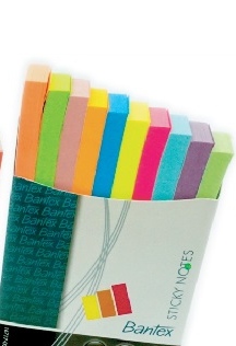 BANTEX 16717 STICKY NOTES  (76 x 14mm) 10 color