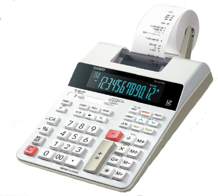 CASIO FR-2650RC 雙色出紙計算機(12位)