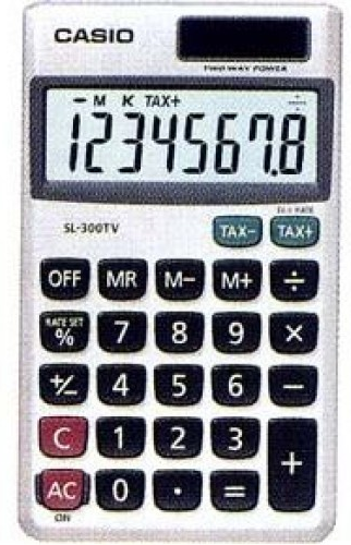 CASIO SL-300TV 攜帶式計算機 (8位)