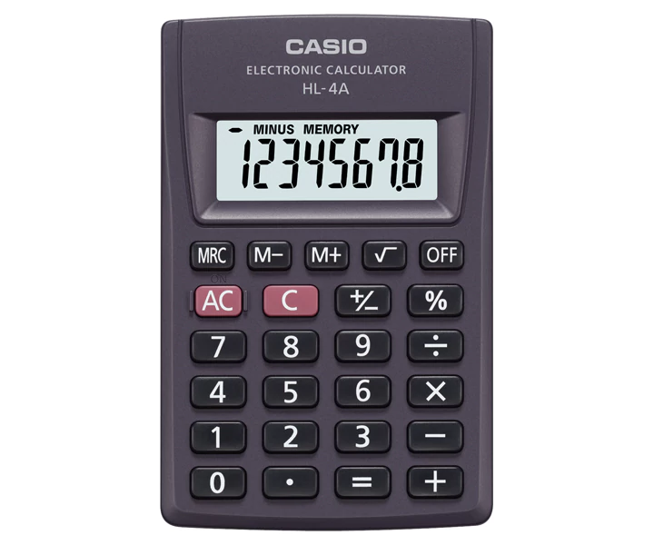 CASIO HL-4A 攜帶式計算機 (8位)
