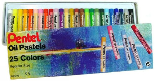 PENTEL 蟠桃兒油粉彩 25色 PHN-25