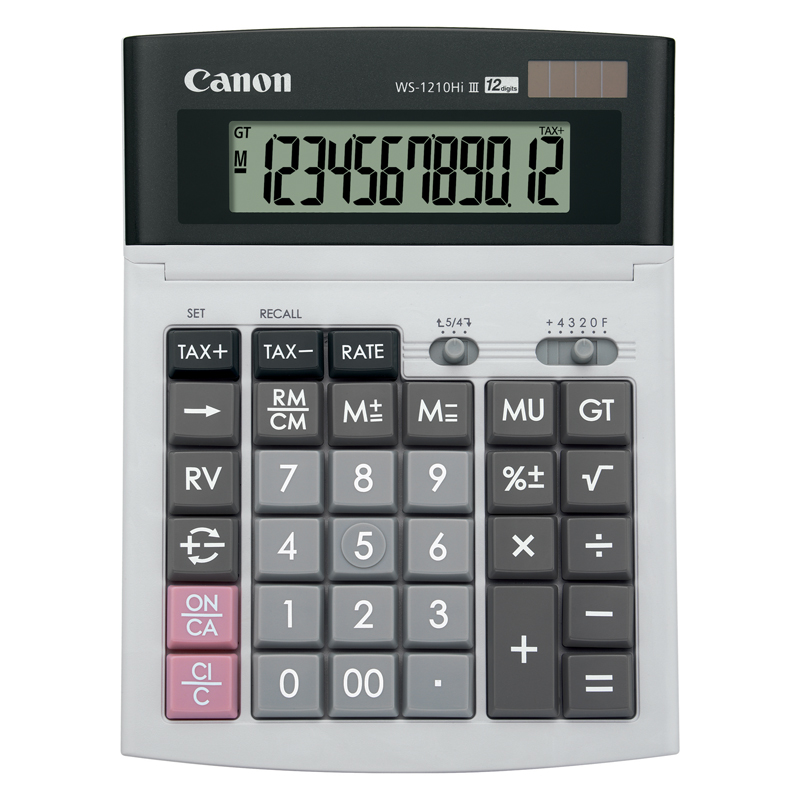 canon WS-1210Hi III 桌面計算機 (12 Digits)