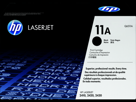 HP 11A 黑色原廠 LaserJet 碳粉盒 (Q6511A)