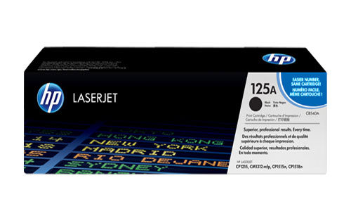 HP 125A 黑色原廠 LaserJet 碳粉盒  CB540A