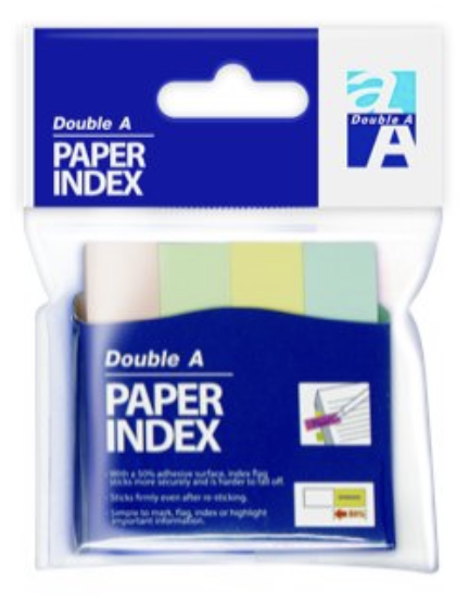 Double A 4色紙標籤 PI131210-EN (50x12mm) - 全條粉色