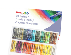 Pentel 蟠桃兒 50色幼腊筆