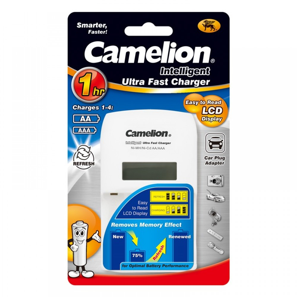 Camelion 勁獅王1小時快速電池充電器BC-0907 (不包括電池)