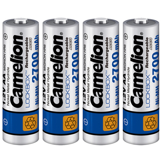 Camelion AlwaysReady 鎳氫耐用充電池 AA2700mAH (4粒) (半年防走電環保充電池)