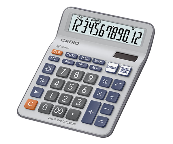 CASIO DC-12M 計算機 (12位)
