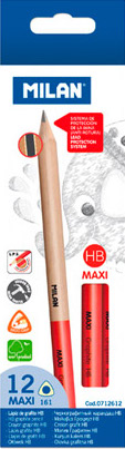 西班牙Milan 161 HB特粗防斷三角鉛筆  (12枝裝)