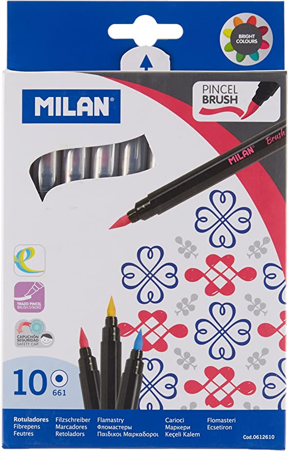 西班牙Milan 10色水彩毛筆 0612610