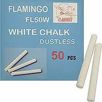 FLAMINGO 微塵白色粉筆 (50支)