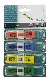 BANTEX 16871 00 Z-UP "Sign Here" 4色膠質旗仔(4色 x 25張)
