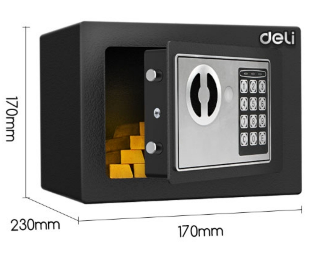 Deli ET510 Key Password Safe 密碼+鎖匙鎖夾萬