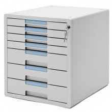 SYSMAX 1207K 七層桌上型有鎖文件櫃(韓國製造)