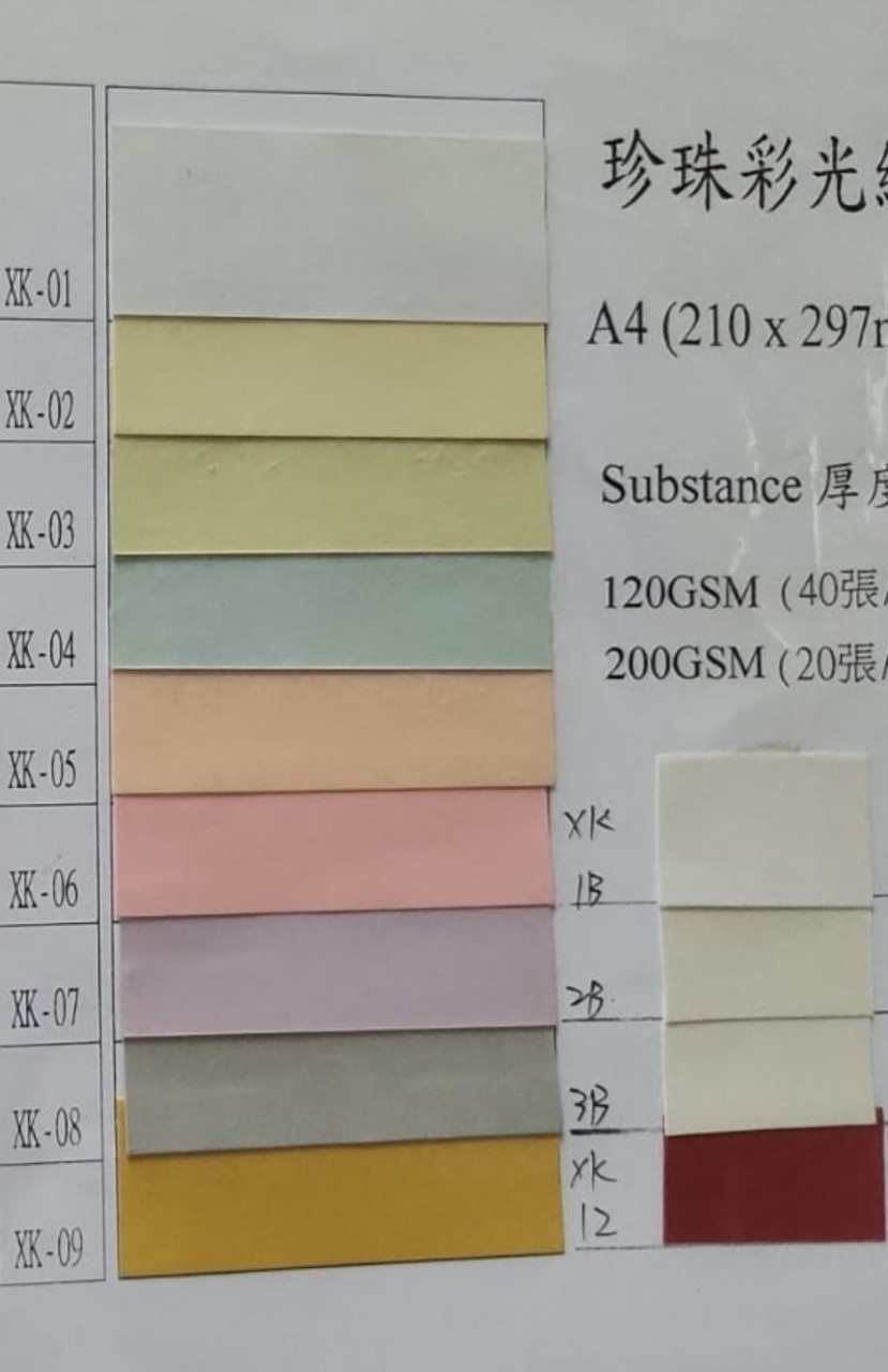 TOKUSHU A4 200G 珍珠彩光紙<雙面>(20張)
