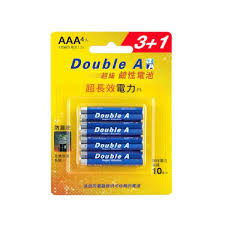 Double A  3A Super Alkaline 超級鹼性電池(4粒裝)