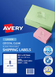 AVERY  – L7565-10 透明標籤 (99.1X67.7mm) K8