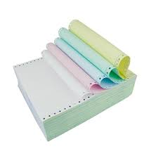 9.5"x11" 五色電腦紙 - 5 PLY (500 套)