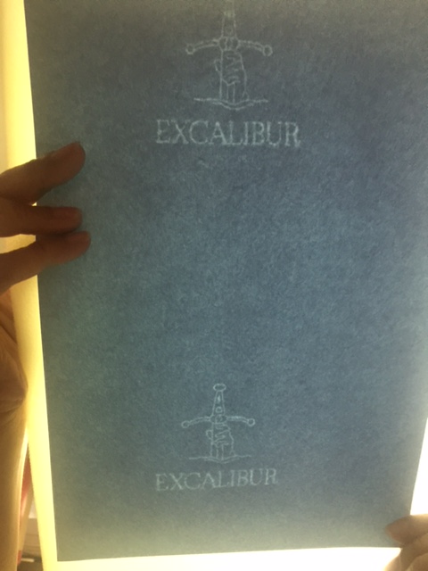 A4 ROYAL AZURE LAID PAPER 90G