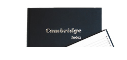 CAMBRIDGE 索引硬皮簿 A4-160頁